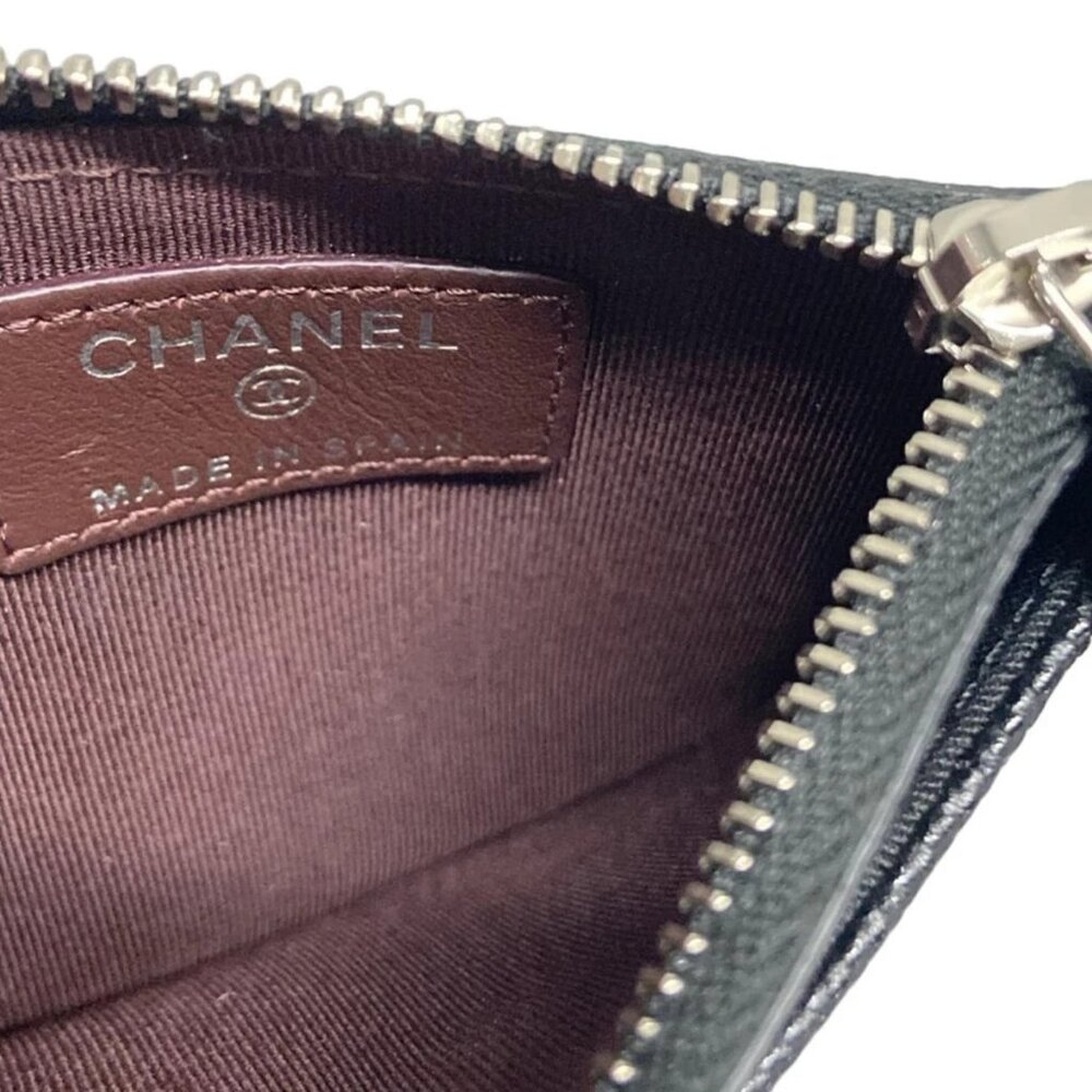 CHANEL Matelasse - Black Calfskin Coin Case - Picture 4 of 10